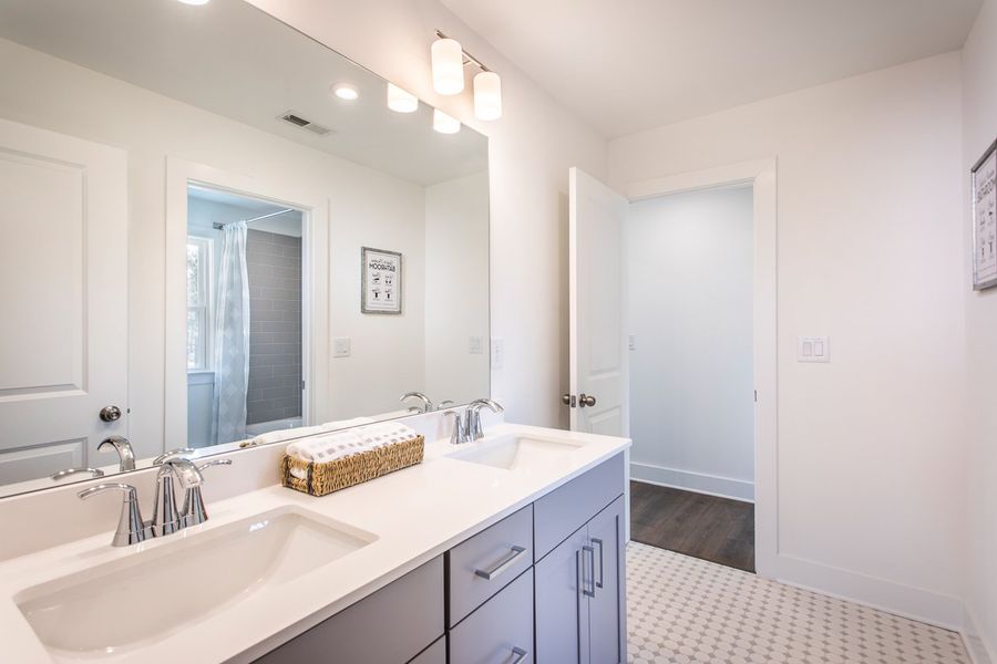 Representative furnished interior of a home built from the Shelby by Beazer Homes in The Paddocks at Doc Hughes, Buford (Image 13).