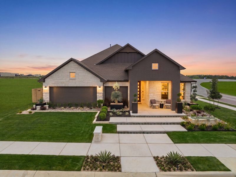 Representative exterior photo of a completed home built from the Jester by Scott Felder Homes in Esperanza, Boerne, TX (Image 22). Representative exterior photo of a completed home built from the Jester by Scott Felder Homes in Esperanza, Boerne, TX (Image 22).
