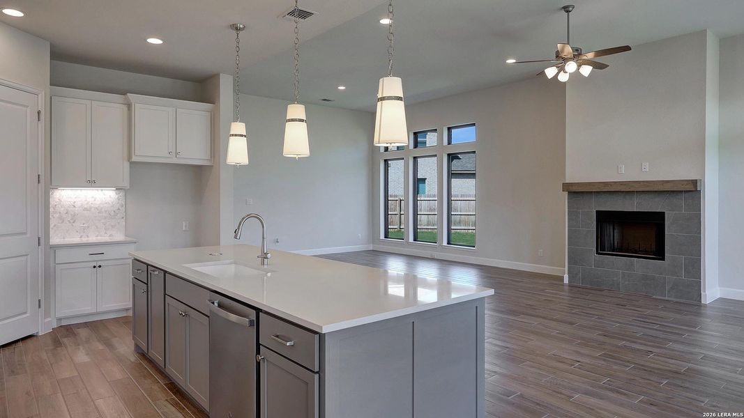 Furnished interior view inside a new home in Alsatian Oaks, Castroville (Image 12).