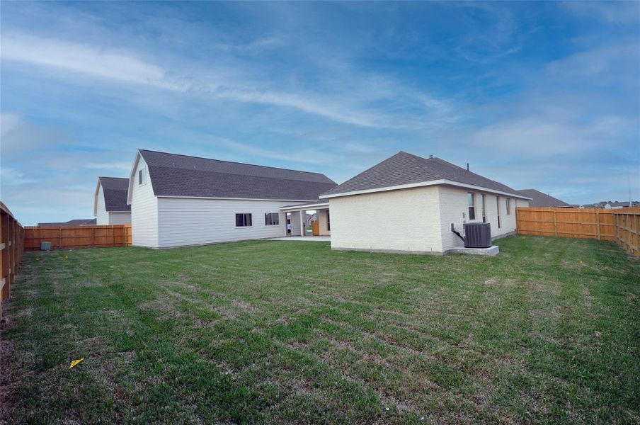 Ready for a pool or volleyball or dog run.