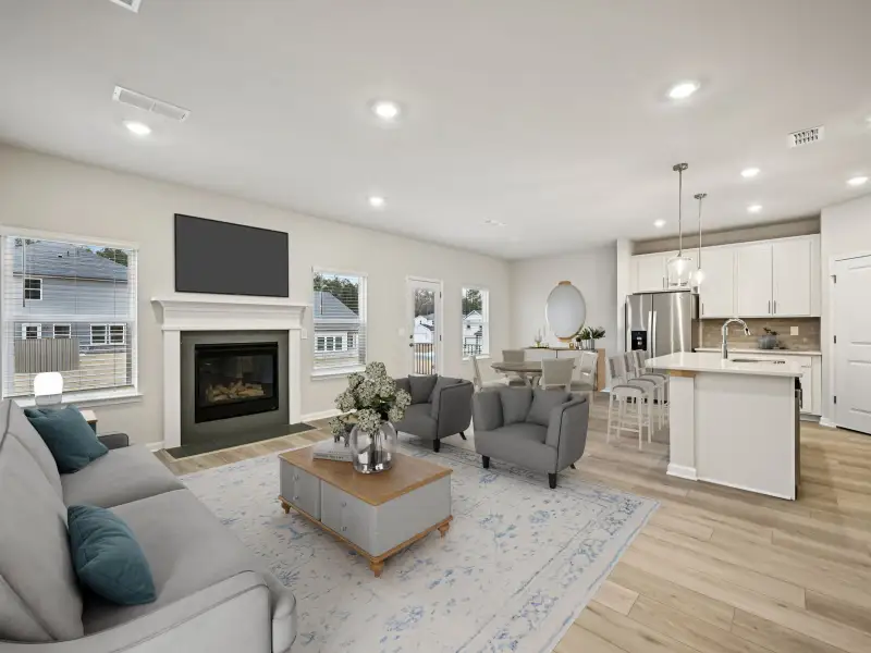 Furnished interior view inside a new home in Parkside at Grayson, Grayson (Image 3).