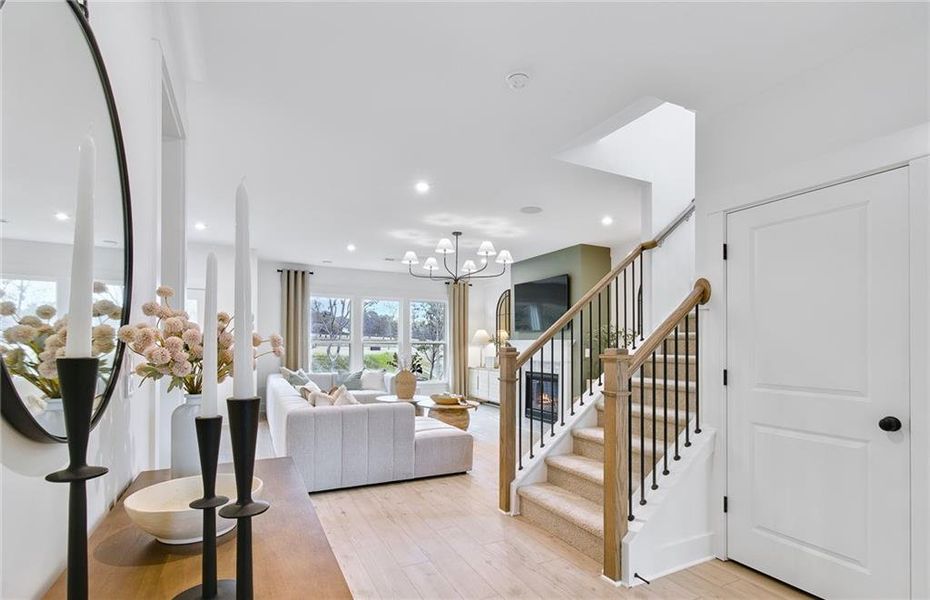 Furnished interior view inside a new home in Hunters Creek, Flowery Branch (Image 19).