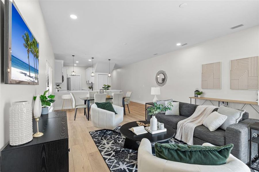 Furnished interior view inside a new home in , Tampa (Image 18).