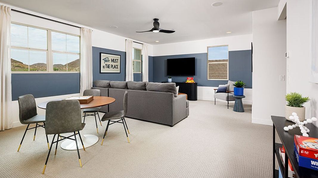Representative furnished interior of a home built from the Victory by Taylor Morrison in Saddleback, Peoria (Image 10).