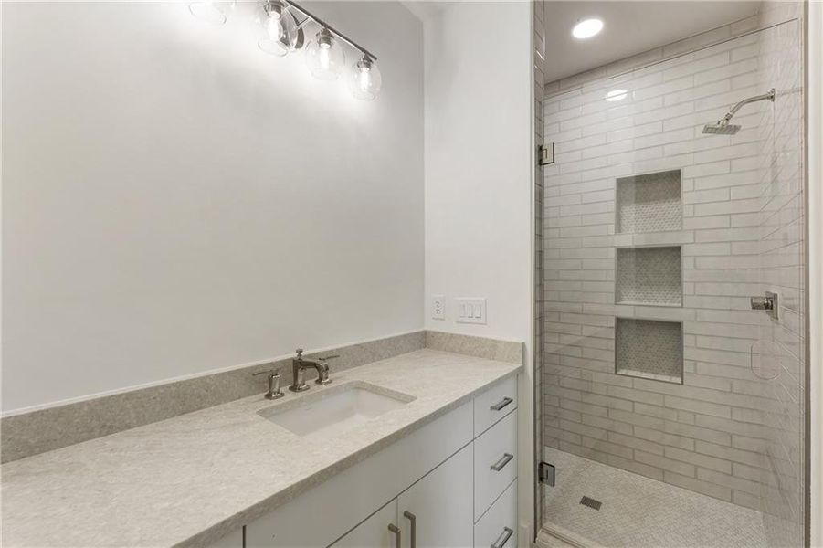 Furnished interior view inside a new home in , Atlanta (Image 12). Furnished interior view inside a new home in , Atlanta (Image 12).