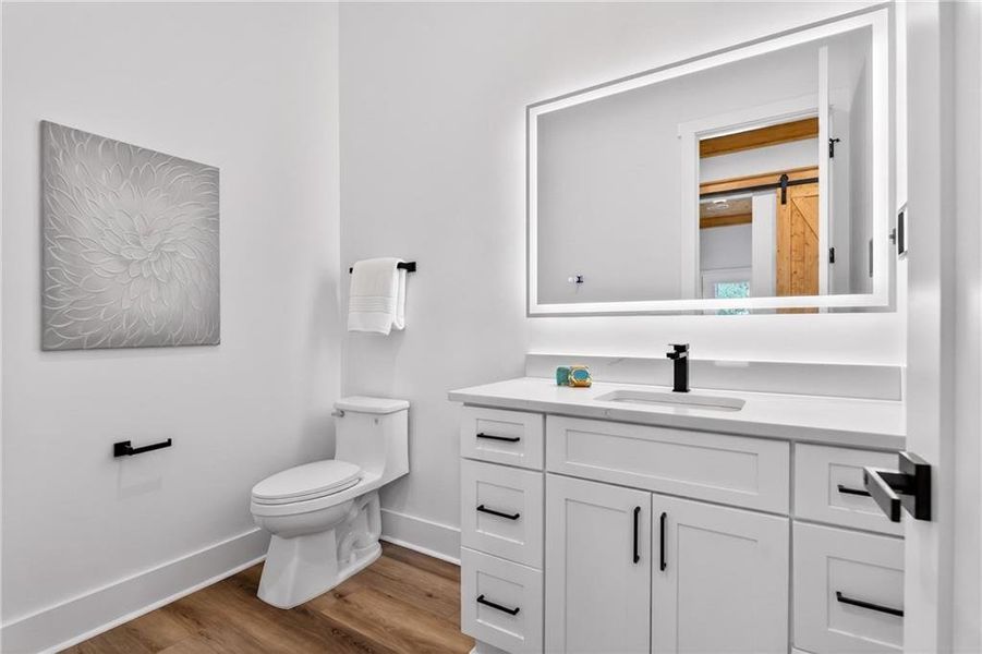 Furnished interior view inside a new home in , Dahlonega (Image 63).