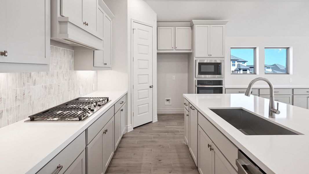 Furnished interior view inside a new home in La Cima 50', San Marcos (Image 8). Furnished interior view inside a new home in La Cima 50', San Marcos (Image 8).