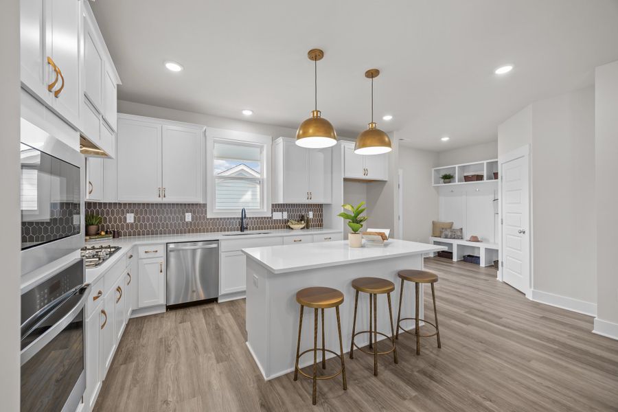 Representative furnished interior of a home built from the Southbound Train by Garman Homes in Wendell Falls, Wendell (Image 5).