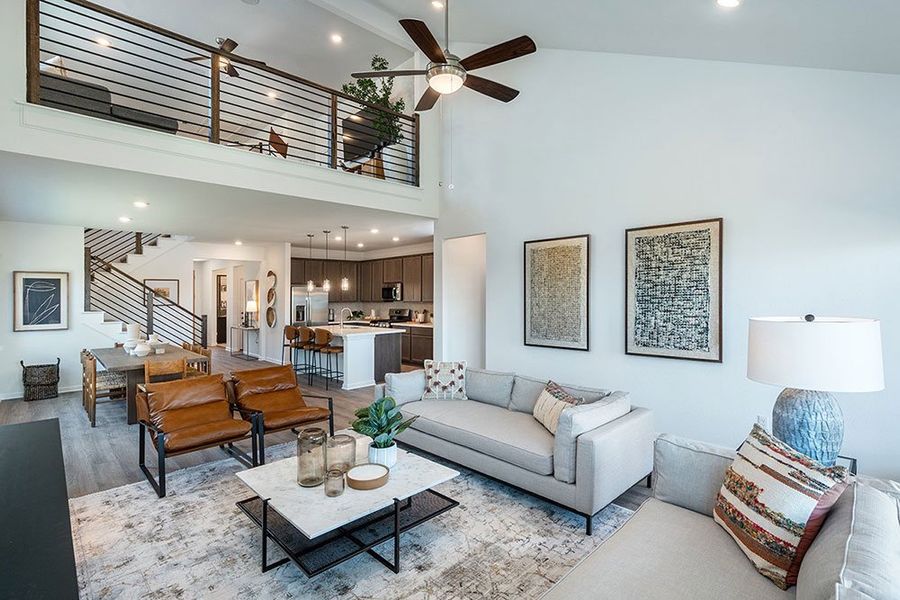 Representative furnished interior of a home built from the Jasmine by Taylor Morrison in Turner's Crossing 45s, Buda (Image 17).