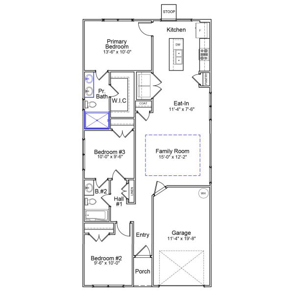 2D floor plan layout of this home in Ellington, Elgin, SC (Image 1). 2D floor plan layout of this home in Ellington, Elgin, SC (Image 1).