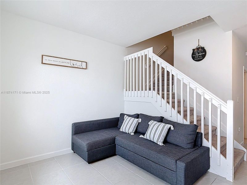 Furnished interior view inside a new home in , Homestead (Image 9). Furnished interior view inside a new home in , Homestead (Image 9).