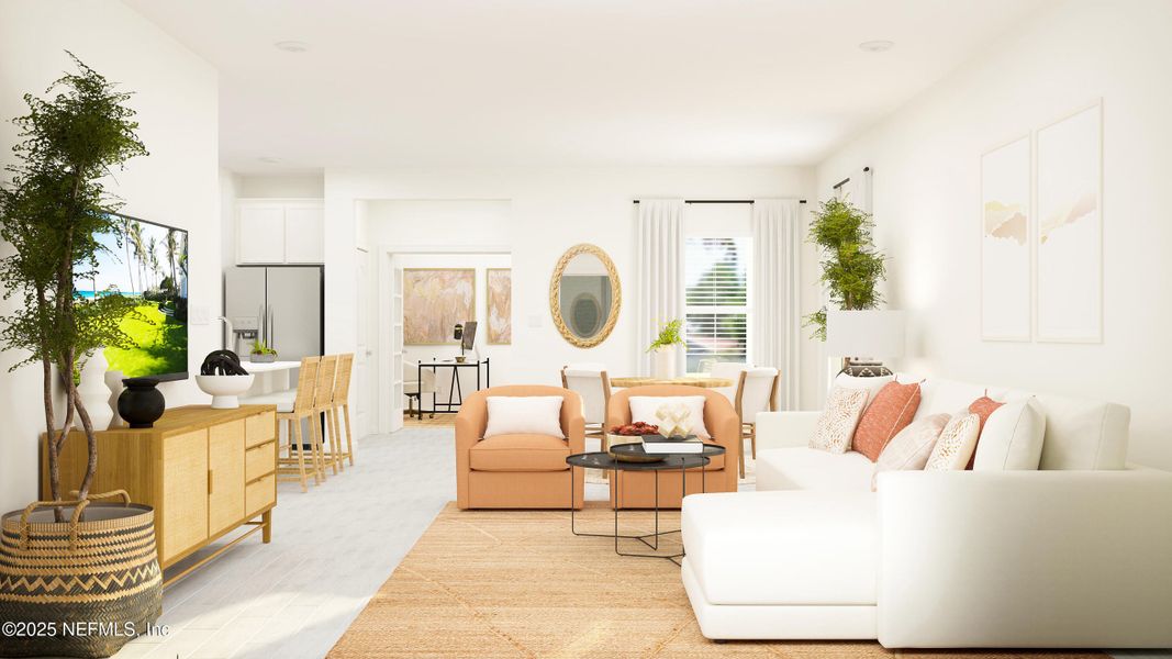 Furnished interior view inside a new home in Silver Meadows at SilverLeaf, St. Augustine (Image 10).