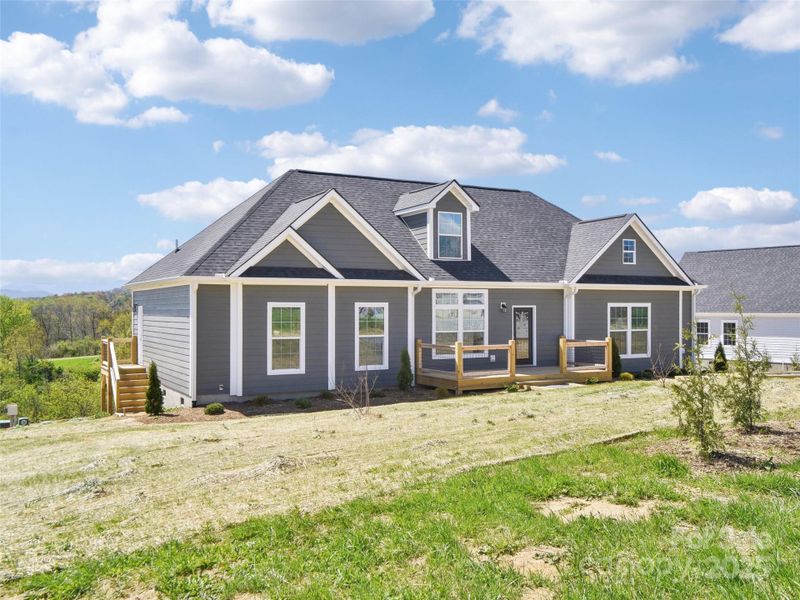 Front exterior of a new home in , Weaverville, NC, highlighting curb appeal (Image 17).