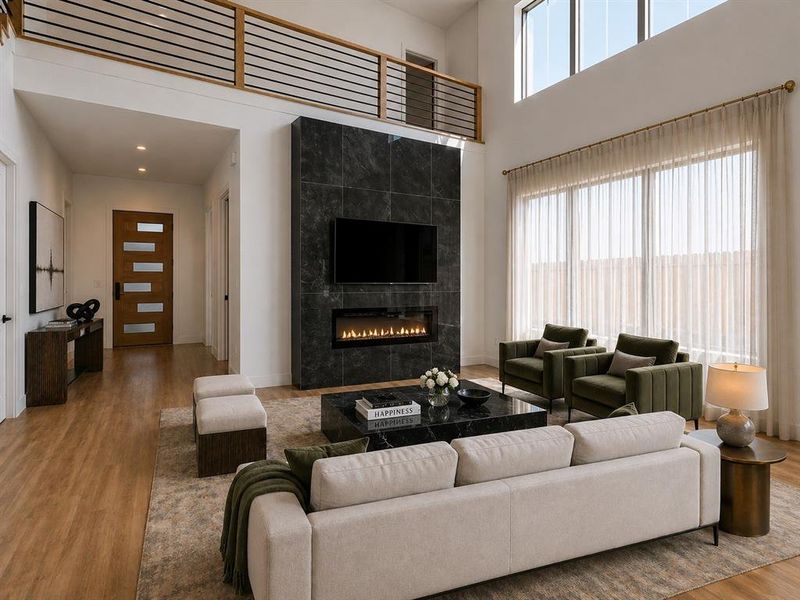 Furnished interior view inside a new home in , Dallas (Image 5).