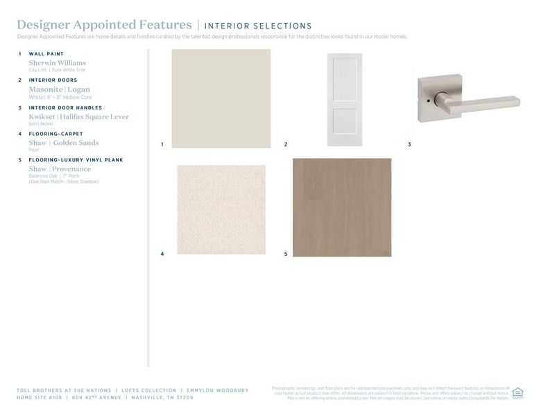 Sample of building materials used in homes in The Nations, Nashville (Image 8).