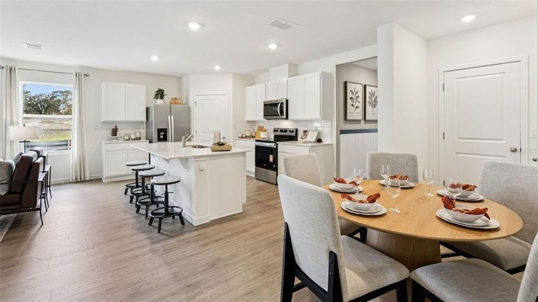 Furnished interior view inside a new home in Harmony West, St. Cloud (Image 12).