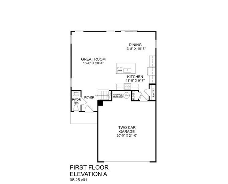 2D floor plan layout for the Torrey by Ryan Homes in Bell Creek Single Family Homes, Winnabow, NC (Image 2). 2D floor plan layout for the Torrey by Ryan Homes in Bell Creek Single Family Homes, Winnabow, NC (Image 2).