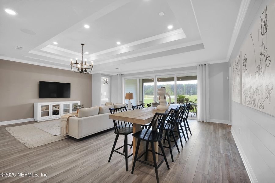 Furnished interior view inside a new home in Hyland Trail, Green Cove Springs (Image 4). Furnished interior view inside a new home in Hyland Trail, Green Cove Springs (Image 4).