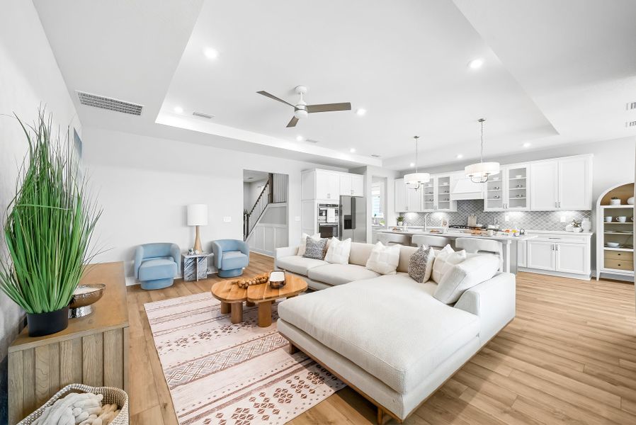 Representative furnished interior of a home built from the Ivy by Fischer Homes in Pickens Bluff, Dallas (Image 11).
