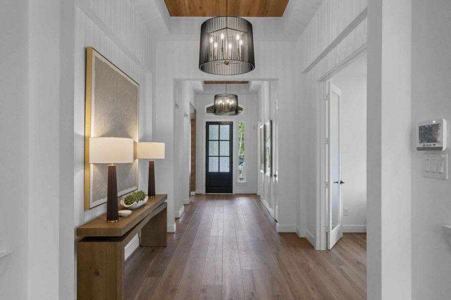 Furnished interior view inside a new home in The Highlands, Porter (Image 17).