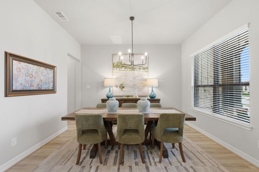 Furnished interior view inside a new home in Sunterra 45ft, Katy (Image 32).