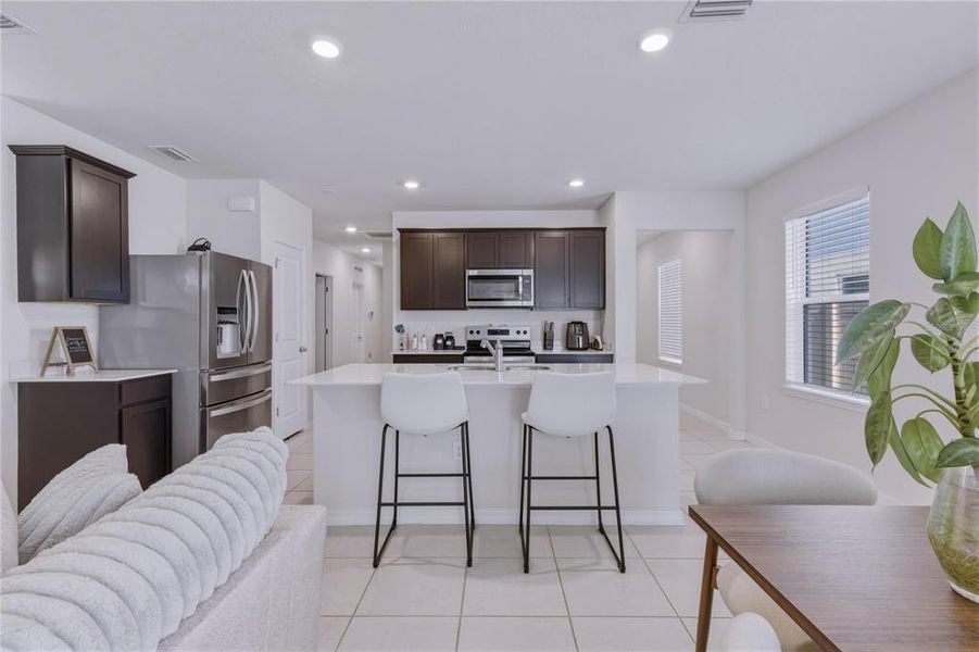 Furnished interior view inside a new home in , Davenport (Image 8).