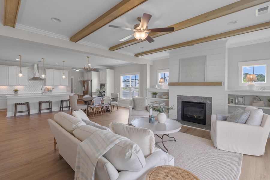 Representative furnished interior of a home built from the Scout by Bill Clark Homes in Riverside Cove, Wilmington (Image 77).