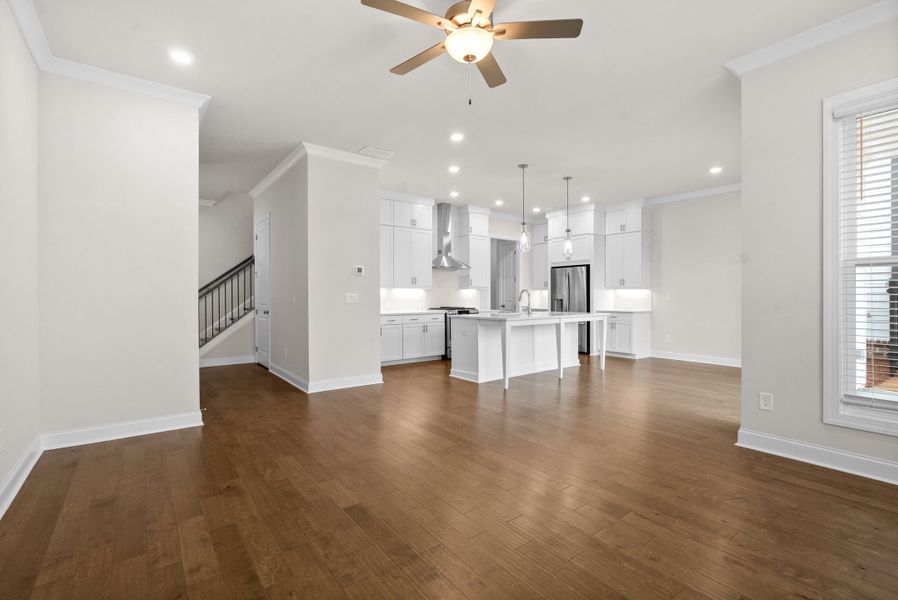 Representative unfurnished interior of a home built from the The Cantrell by The Providence Group in Aberdeen, Hoschton (Image 18).