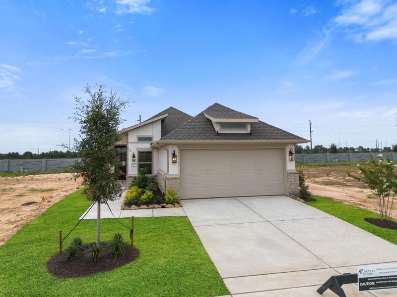 Front exterior of a new home in Jubilee, Hockley, TX, highlighting curb appeal (Image 20).