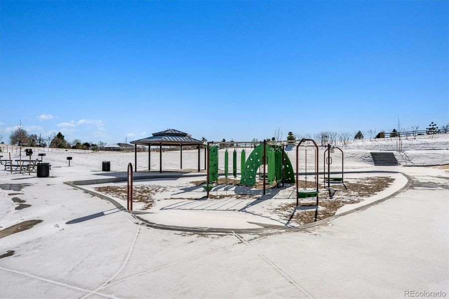 Community playground and picnic area Community playground and picnic area
