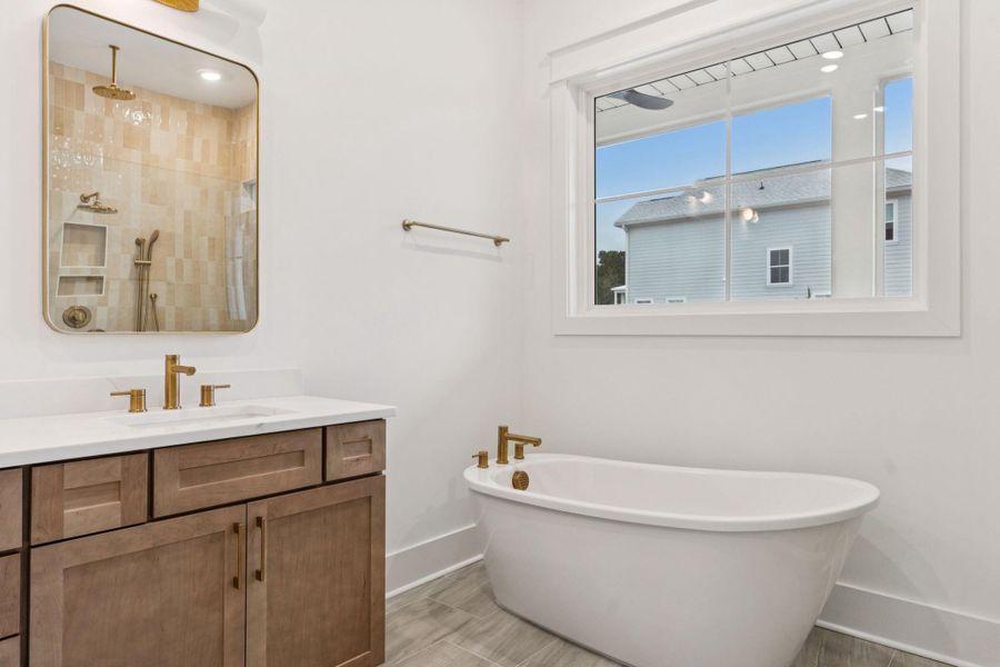 Furnished interior view inside a new home in Overlook at Copahee Sound, Awendaw (Image 13).