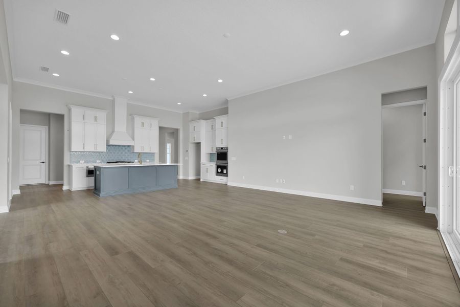 Representative unfurnished interior of a home built from the Tomoka by Riverside Homes in Hidden Creek at SilverLeaf Phase 1, St. Augustine (Image 44).