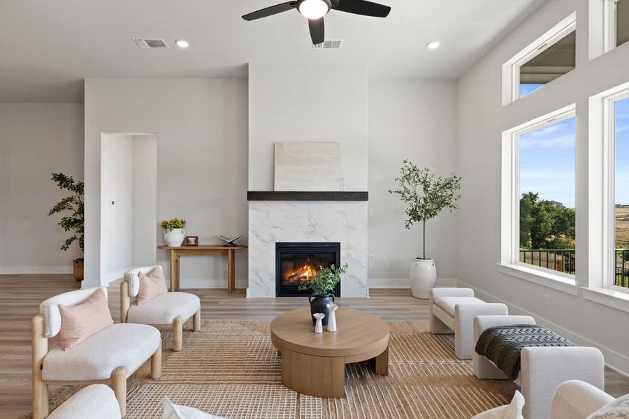 Furnished interior view inside a new home in Lariat, Liberty Hill (Image 15).