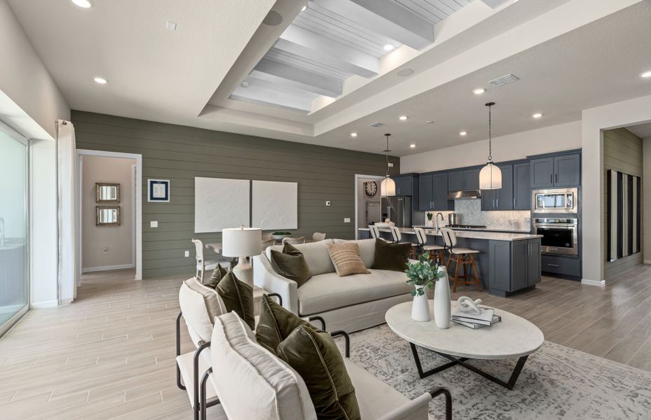 Furnished interior view inside a new home in Del Webb Oasis, Winter Garden (Image 5).