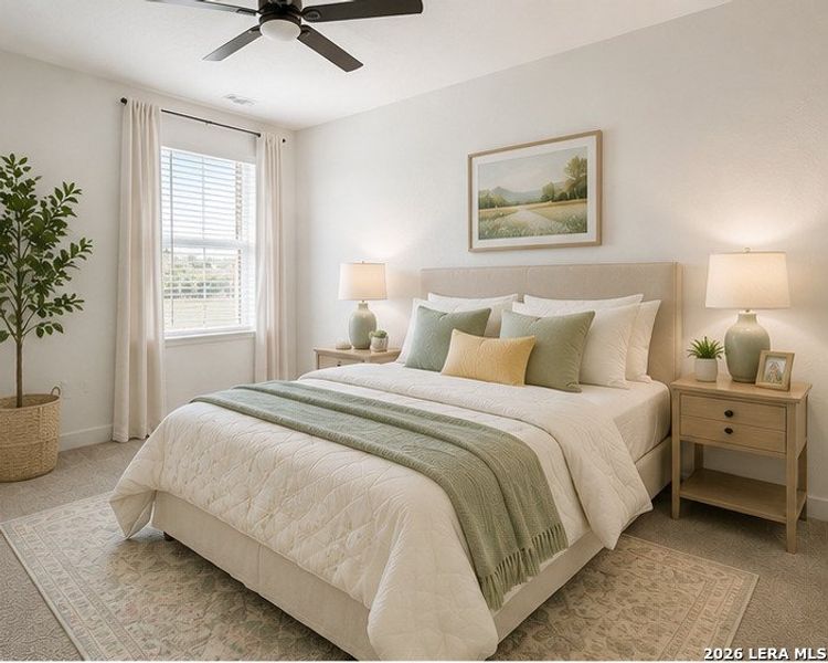 Furnished interior view inside a new home in Brookmill: Classic Collection, San Antonio (Image 18).