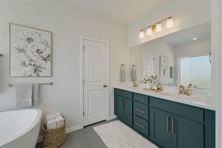 *Virtually Staged Primary Bathroom*