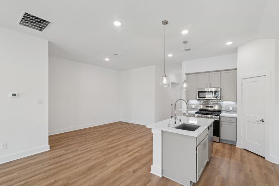 Furnished interior view inside a new home in Summerview, Fulshear (Image 3). Furnished interior view inside a new home in Summerview, Fulshear (Image 3).