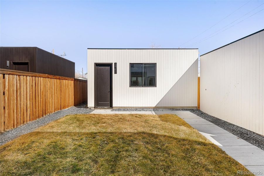 Exterior details and patio area of a home in , Denver (Image 4).