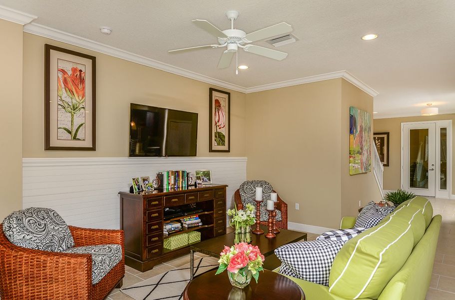 Furnished interior view inside a new home in Tide Marsh, Fort Myers (Image 24). Furnished interior view inside a new home in Tide Marsh, Fort Myers (Image 24).