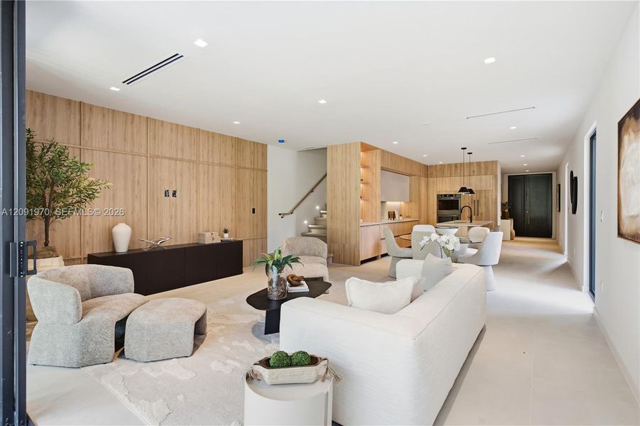 Furnished interior view inside a new home in , Miami (Image 15).