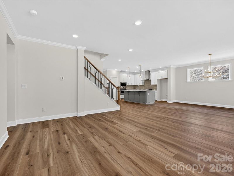 Family Room with view to Kitchen Family Room with view to Kitchen