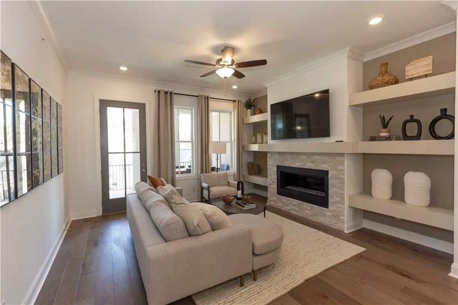 Furnished interior view inside a new home in Waterside Condos, Peachtree Corners (Image 12).
