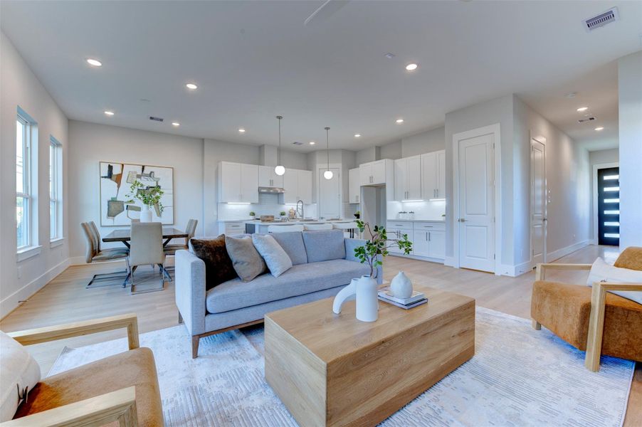 Furnished interior view inside a new home in , Houston (Image 41).