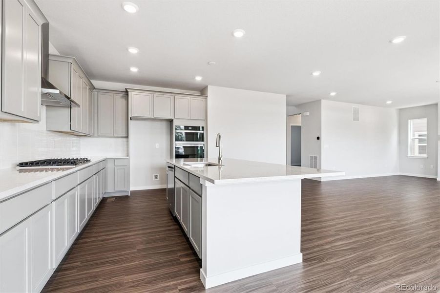 Furnished interior view inside a new home in Prestige Collection at Parkdale Commons, Lafayette (Image 4). Furnished interior view inside a new home in Prestige Collection at Parkdale Commons, Lafayette (Image 4).