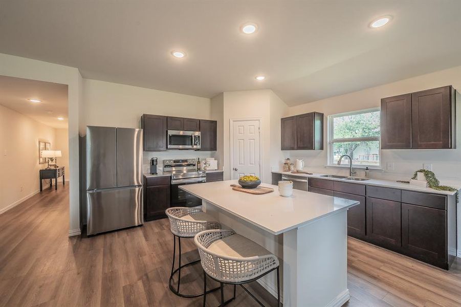 Furnished interior view inside a new home in Craftsman’s Corner, Cleburne (Image 13).