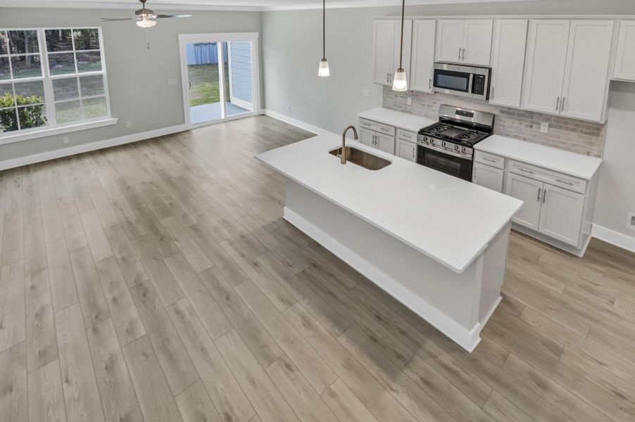 Furnished interior view inside a new home in Lake Carolina Townhomes, Columbia (Image 20).