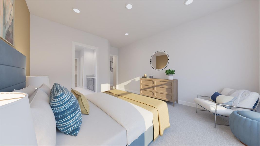 Furnished interior view inside a new home in Oakberry Trails, Waller (Image 24). Furnished interior view inside a new home in Oakberry Trails, Waller (Image 24).