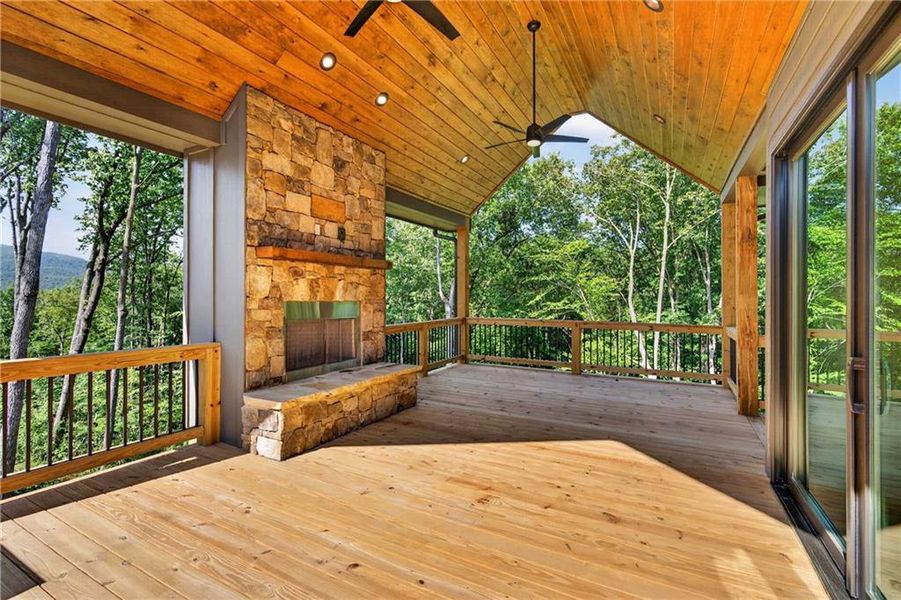 Exterior details and patio area of a home in , Ellijay (Image 4). Exterior details and patio area of a home in , Ellijay (Image 4).