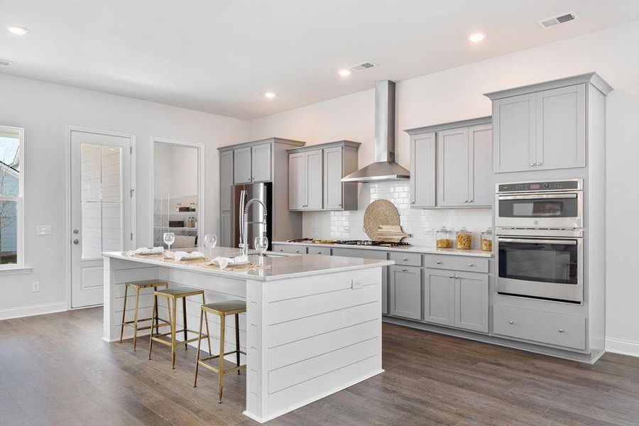 Furnished interior view inside a new home in Heron's Walk at Summers Corner: Row Collection, Summerville (Image 7). Furnished interior view inside a new home in Heron's Walk at Summers Corner: Row Collection, Summerville (Image 7).