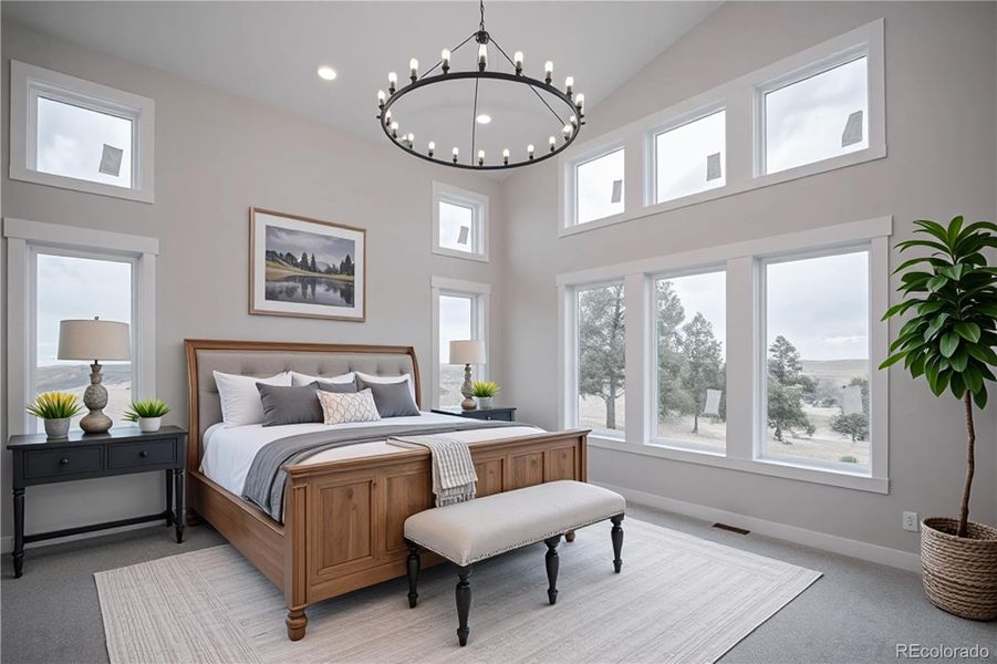 Furnished interior view inside a new home in , Kiowa (Image 11).